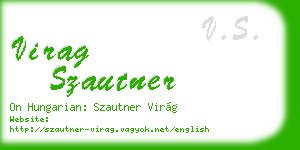 virag szautner business card